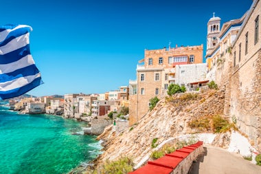 View of Ermoupolis, Greece