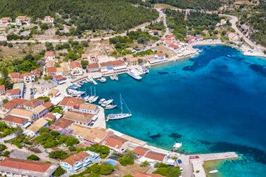 View of Fiskardo, Greece