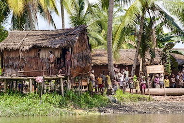 View of Agats, Asmat Region, Indonesia