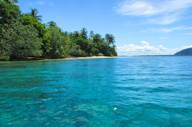 View of Kwatisore Village, Indonesia
