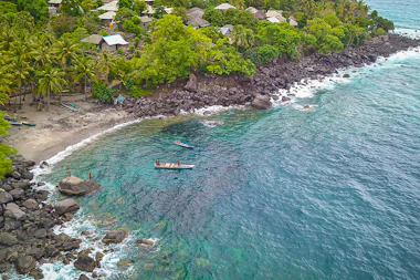 View of Lamalera, Indonesia