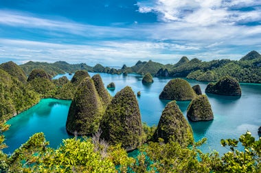 View of Wayag Island, Indonesia