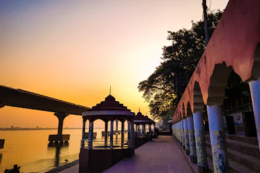 View of Biswanath Ghat, India