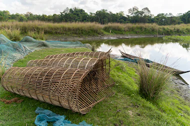 View of Majuli, India