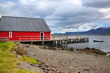View of Eskifjordur, Iceland