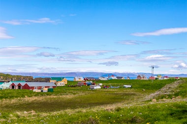 View of Flatey Island, Iceland