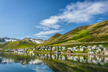 View of Siglufjordur, Iceland
