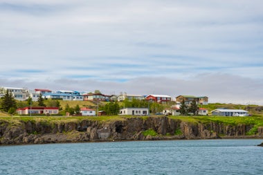View of Vopnafjordur, Iceland