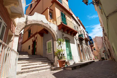 View of Carloforte, Italy