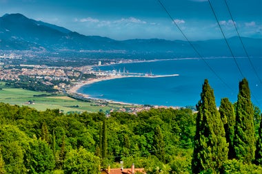 View of Marina Di Carrara, Italy