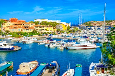 View of Porto Cervo, Italy