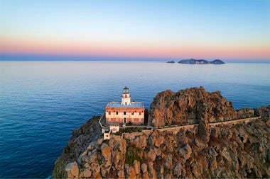 View of Ponza, Italy