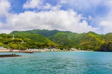 View of Hashima Island, Japan