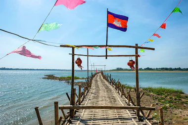 View of Kampong Cham, Cambodia