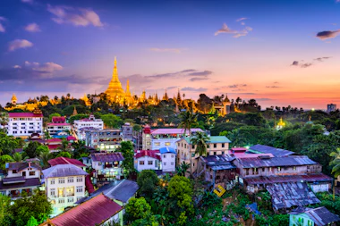 View of Yangon (Rangoon), Myanmar