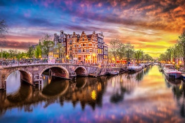 View of Amsterdam, Rivers, Netherlands