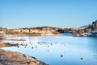 View of Bronnoysund, Norway