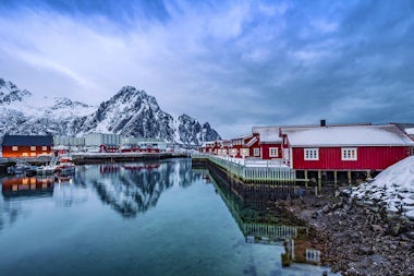 View of Svolvaer, Norway