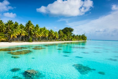 View of Fakarava, French Polynesia