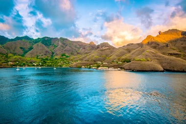 View of Nuku Hiva, French Polynesia