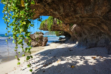 View of Rurutu, French Polynesia