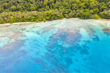 View of Fergusson Islands, Papua New Guinea