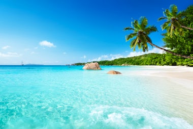 View of Assumption Island, Seychelles