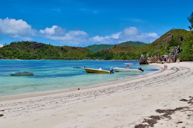 View of Curieuse, Seychelles