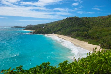 View of Canouan, Saint Vincent and the Grenadines
