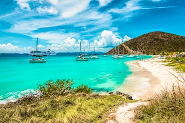 View of Jost Van Dyke, Virgin Islands (British)