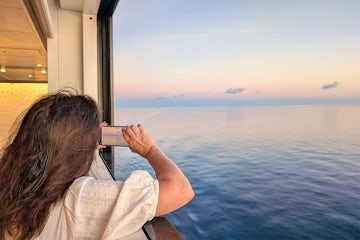 Kylie sails from Darwin to Bali on Viking Venus