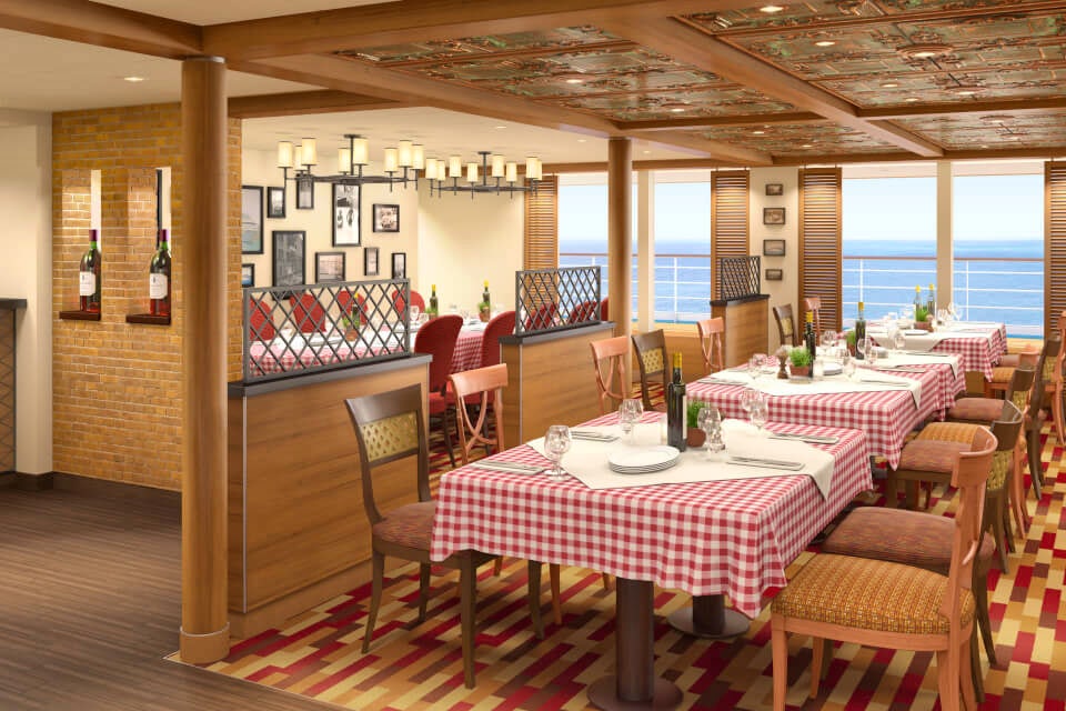 Dining on the Carnival Sunrise