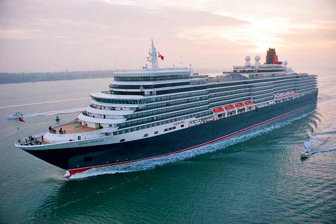 Latest Position Of Cruise Ship Queen Elizabeth