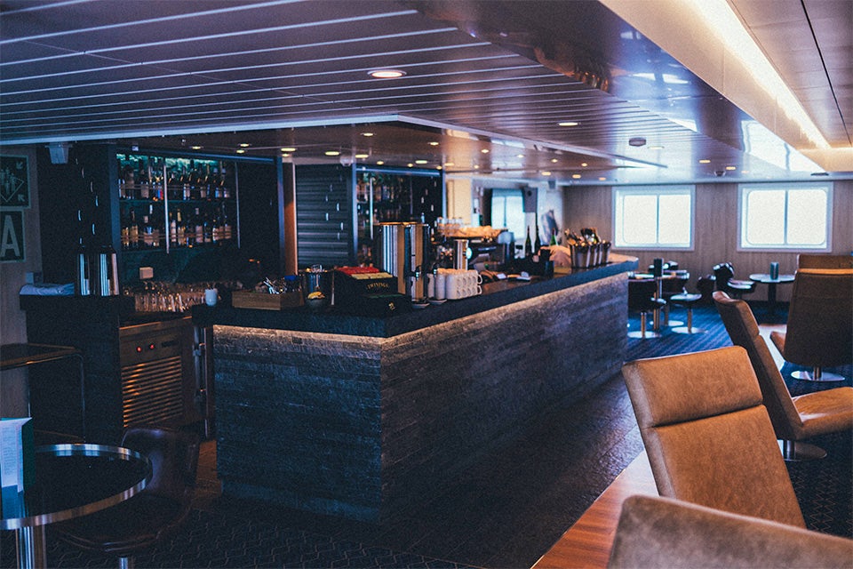 Bar on the MS Spitsbergen