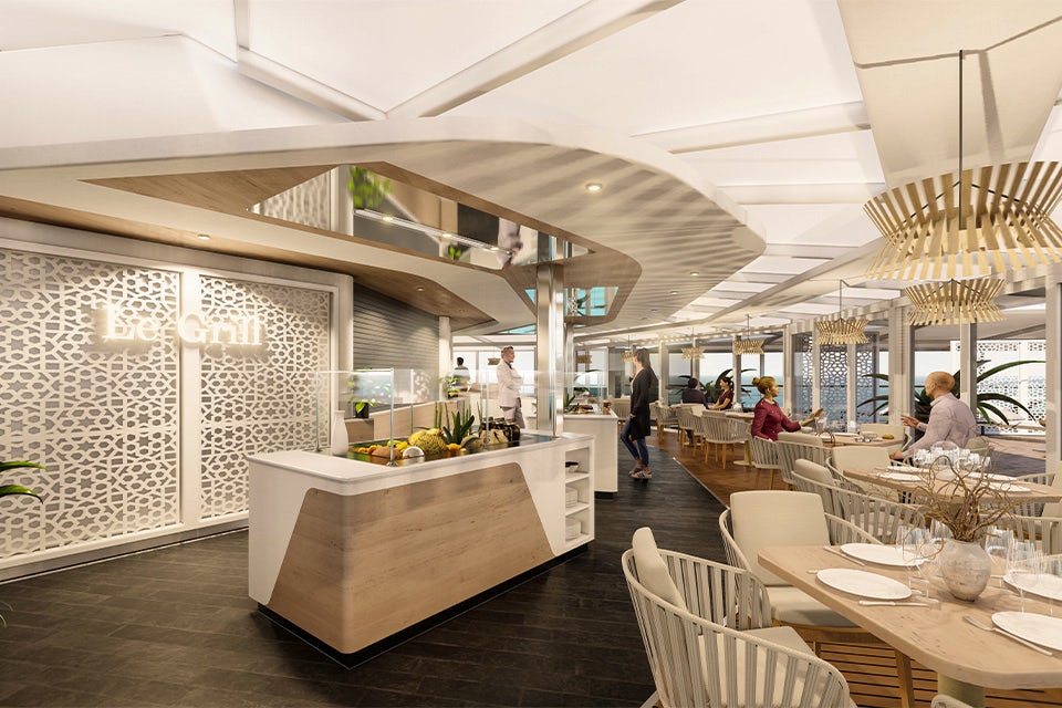 Dining on the Paul Gauguin