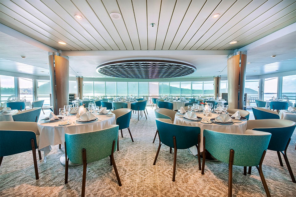 Dining on the Paul Gauguin