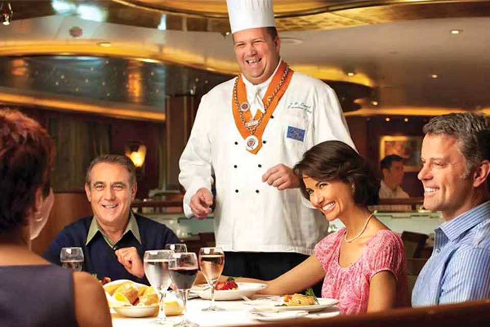 Dining on the Coral Princess
