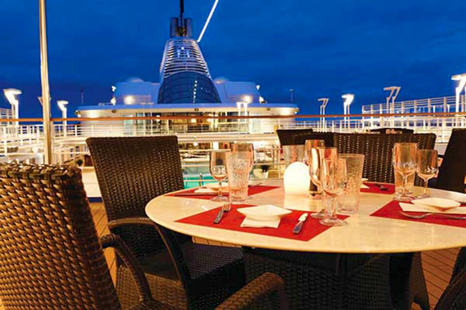 Dining on the Silver Spirit