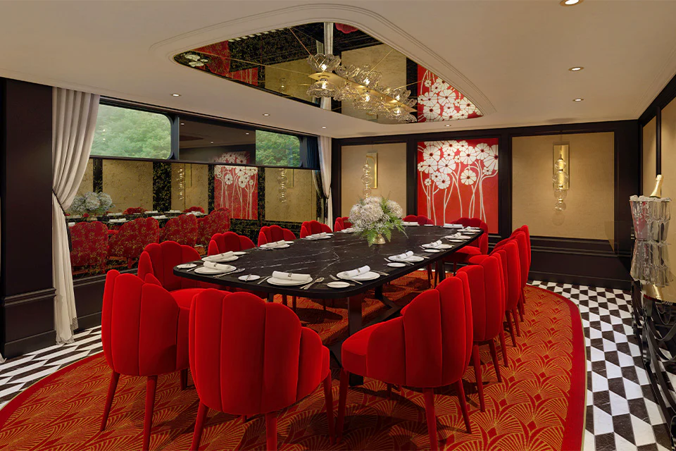 Dining on the S.S. Emilie